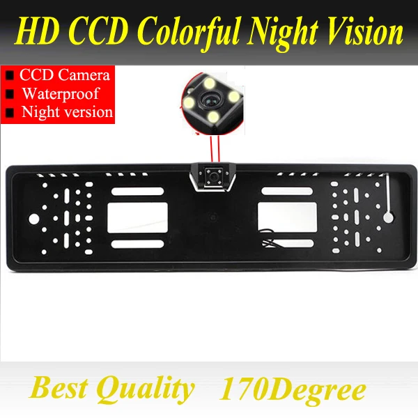 Камера заднего вида CCD HD для автомобиля универсальная камера Европейская Рамка