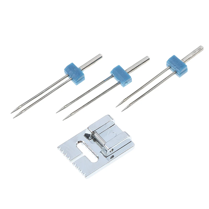 1Set Grooves Pintuck Presser Foot + 3 Sizes Double Twin Needles Pin For Brother Sewing Machine Parts For Househeld Tools
1Set Grooves Pintuck Presser Foot + 3 Sizes Double Twin Needles Pin For Brother Sewing Machine Parts For Househeld Tools