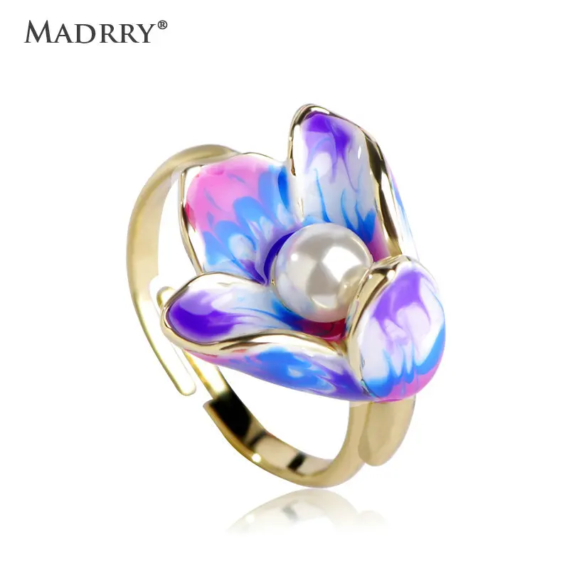 Spring New Arrival Violetta Enamel Rings Adjustable Ring Pearl Beads Annillo For Personality women bijuterias Ring O Joias
Spring New Arrival Violetta Enamel Rings Adjustable Ring Pearl Beads Annillo For Personality women bijuterias Ring O Joias