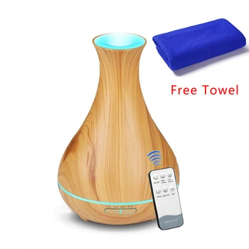 550ML Aroma Essential Oil Diffuser Aromatherapy Ultrasonic Air Humidifier With Wood Grain Remote Control 7 Color LED Lights
550ML Aroma Essential Oil Diffuser Aromatherapy Ultrasonic Air Humidifier With Wood Grain Remote Control 7 Color LED Lights