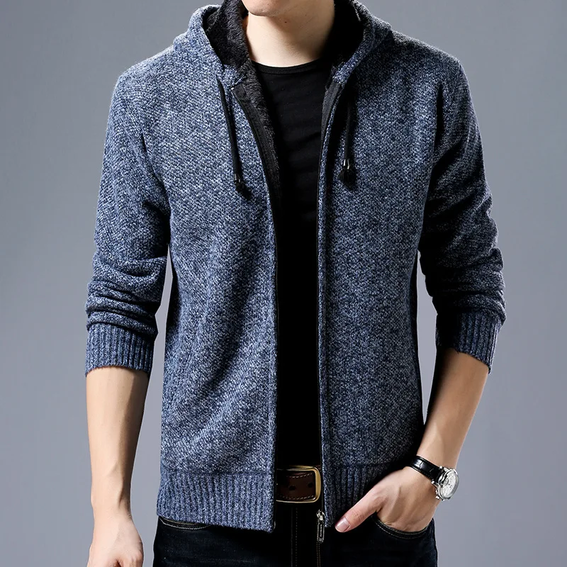 Classic Solid Men Jacket Thicken Fleece Knitting Cardigan Hooded Jackets Male Coats Autumn Winter Men's Clothing M-XXXL
Classic Solid Men Jacket Thicken Fleece Knitting Cardigan Hooded Jackets Male Coats Autumn Winter Men's Clothing M-XXXL