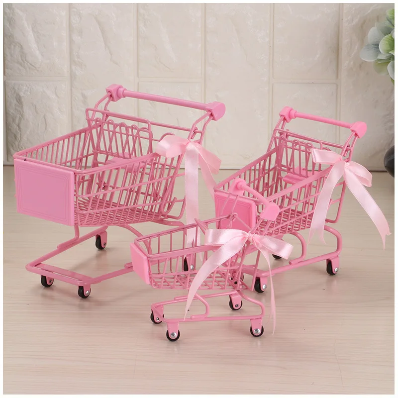 Ins Girl мини корзина для покупок из розового железа домашняя хранения