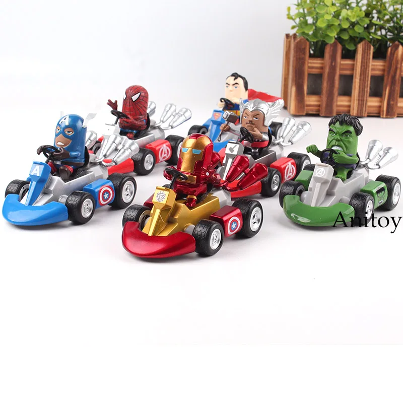 spiderman riding car
