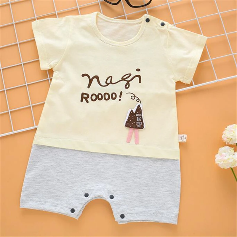 Cute Baby Rompers Short Sleeve For Boys Girls 2019 Fashion Cotton Baby Jumpsuit Onesies Summer Kids Clothes
Cute Baby Rompers Short Sleeve For Boys Girls 2019 Fashion Cotton Baby Jumpsuit Onesies Summer Kids Clothes