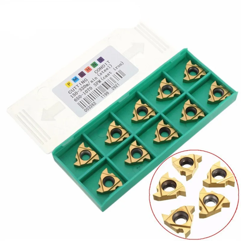 10pcs 16ER 3/8 Inch AG60 Carbide Threading Insert For External Turning Tool Holder New
10pcs 16ER 3/8 Inch AG60 Carbide Threading Insert For External Turning Tool Holder New