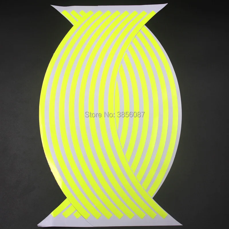 FASP 17/18 inch Motorcycle Fluorescent yellow Wheel hub Stickers Auto Decors Wheel Stickers on Car 16 Strips waterproof Decal
FASP 17/18 inch Motorcycle Fluorescent yellow Wheel hub Stickers Auto Decors Wheel Stickers on Car 16 Strips waterproof Decal