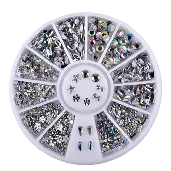 1 Box Bling AB Acrylic Nail Art Rhinestones Wheel Glitter Dropwater Bow Designed DIY Manicure Decorations
1 Box Bling AB Acrylic Nail Art Rhinestones Wheel Glitter Dropwater Bow Designed DIY Manicure Decorations