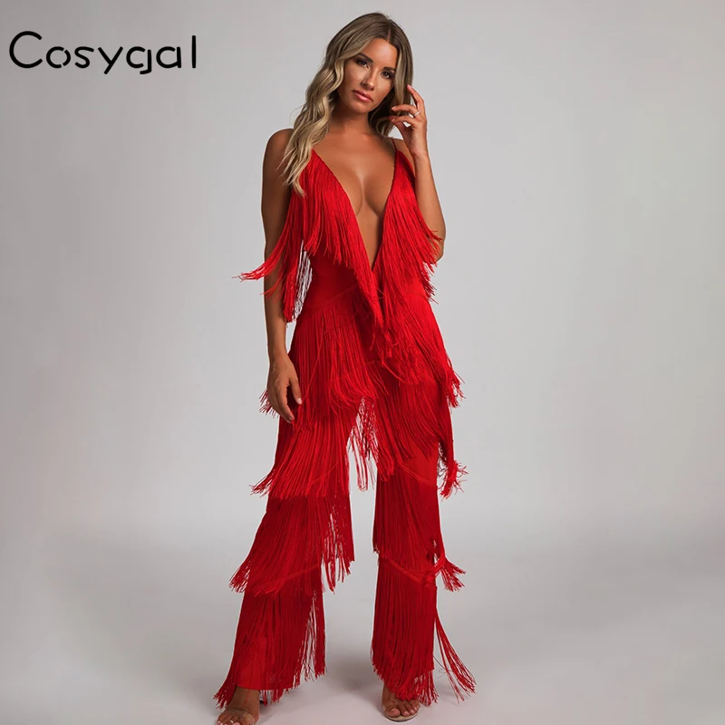 COSYGAL Fringes Rompers Womens Jumpsuit Tassels Sexy Solid Playsuit White Chic Outfits Fashion Runway Jumpsuits For Women 2018
COSYGAL Fringes Rompers Womens Jumpsuit Tassels Sexy Solid Playsuit White Chic Outfits Fashion Runway Jumpsuits For Women 2018