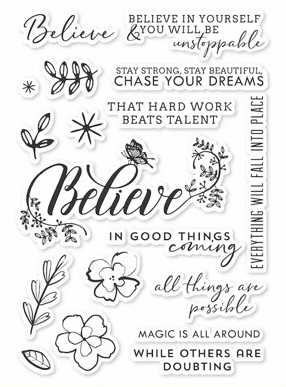 Believe flower Transparent Clear Stamps / Silicone Seals for DIY scrapbooking photo album/Card Making
Believe flower Transparent Clear Stamps / Silicone Seals for DIY scrapbooking photo album/Card Making