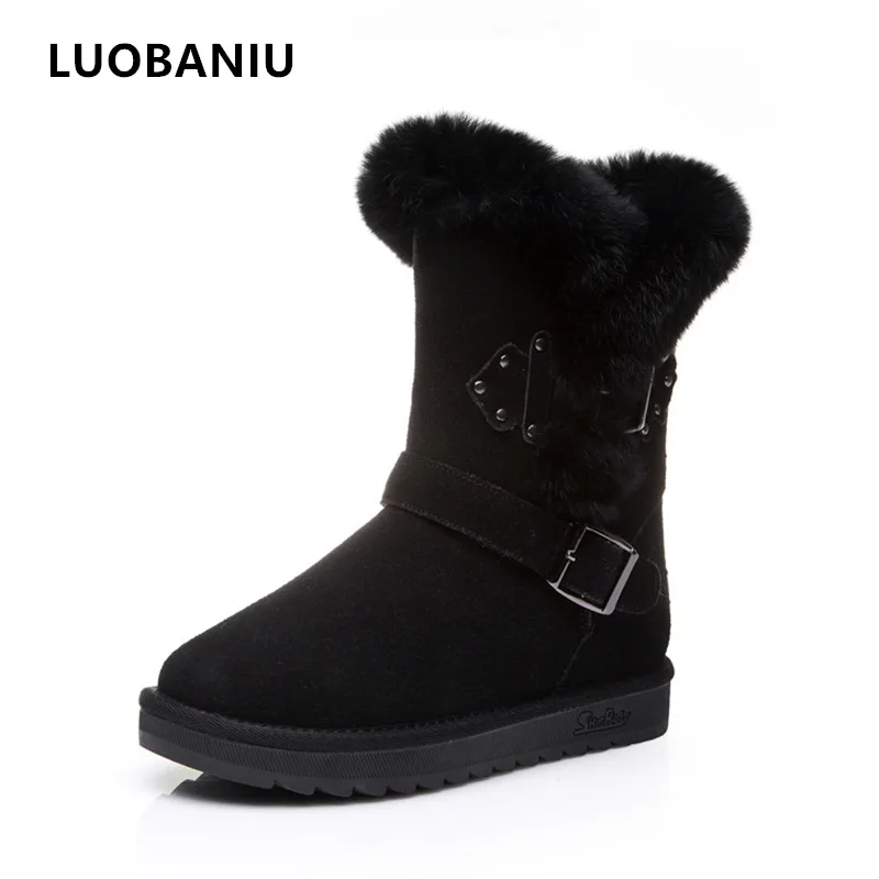 Genuine Leather Women Boots Winter Snow Botas mujer Chaussures Femme Shoes Warm Fur Plush botines mujer 2018
Genuine Leather Women Boots Winter Snow Botas mujer Chaussures Femme Shoes Warm Fur Plush botines mujer 2018
