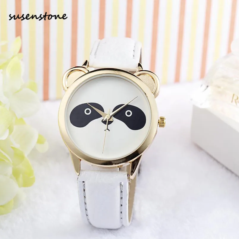 Susenstone Small Fresh Soft Girl Watch Fashion Neutral Diamond Lovely Panda Face Faux Leather Quartz Watch Relogio Feminino 15
Susenstone Small Fresh Soft Girl Watch Fashion Neutral Diamond Lovely Panda Face Faux Leather Quartz Watch Relogio Feminino 15