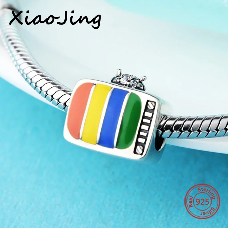 Charms Silver 925 Original antique colour television beads fit pandora Bracelets pandora fashion Jewelry for valentines Gifts
Charms Silver 925 Original antique colour television beads fit pandora Bracelets pandora fashion Jewelry for valentines Gifts