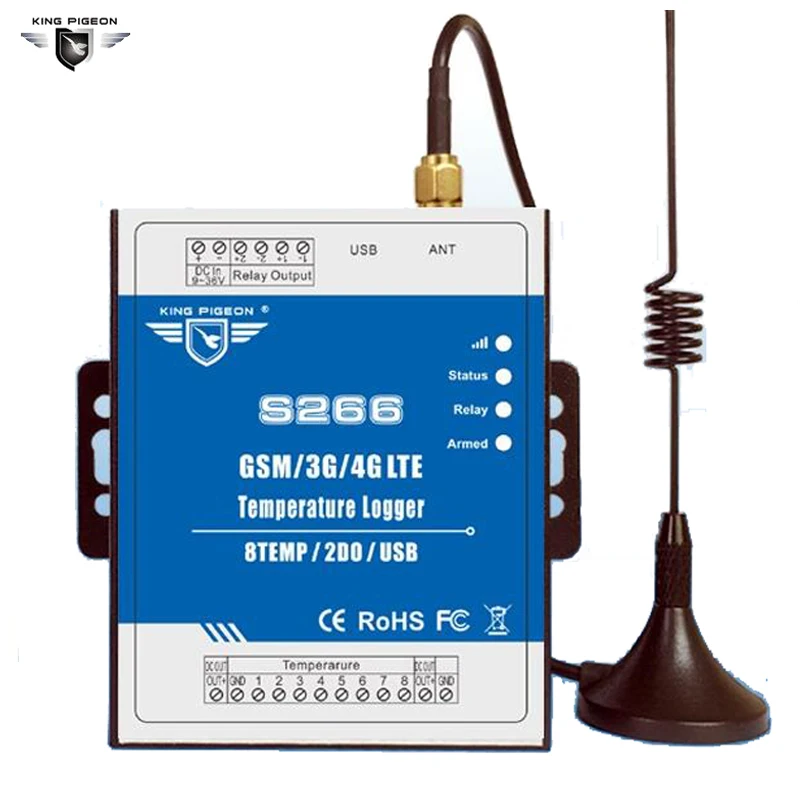 S266 4G 3G GSM Temperature Monitoring Alarm Unit For Remote Monitoring Onsite Temperature With Phone APP
S266 4G 3G GSM Temperature Monitoring Alarm Unit For Remote Monitoring Onsite Temperature With Phone APP