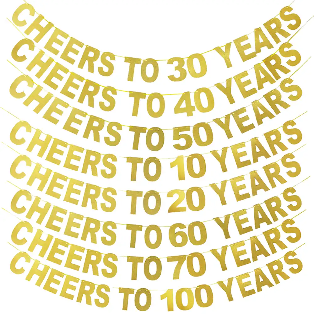 30/40/50/60/70/80/90 years