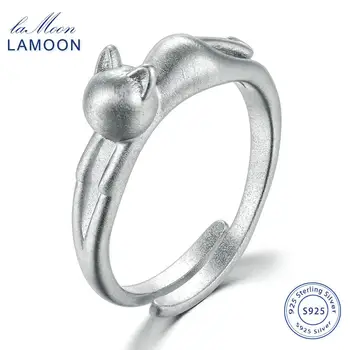 LAMOON Cute Wire Drawing 5*16mm Little Cat 925-Sterling-Silver Adjustable Ring S925 Fine Jewelry Creative Gift for Girl LMRY014
LAMOON Cute Wire Drawing 5*16mm Little Cat 925-Sterling-Silver Adjustable Ring S925 Fine Jewelry Creative Gift for Girl LMRY014