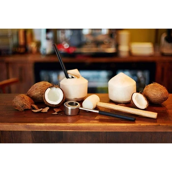 Household Coconut Opening Tool Stainless Steel Coconut Opener Set With Wooden Hammer Party Coco Gadgets
Household Coconut Opening Tool Stainless Steel Coconut Opener Set With Wooden Hammer Party Coco Gadgets