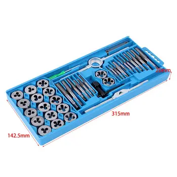 40 Piece Tap and Die Set w/Case Tapping Threading Chasing Repair, Metric Tap and Die Screw Extractor Set
40 Piece Tap and Die Set w/Case Tapping Threading Chasing Repair, Metric Tap and Die Screw Extractor Set