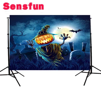 Sensfun 7x5ft Halloween backdrop for photographic studio dark old gothic cemetery Pumpkin photo booth background photocall
Sensfun 7x5ft Halloween backdrop for photographic studio dark old gothic cemetery Pumpkin photo booth background photocall
