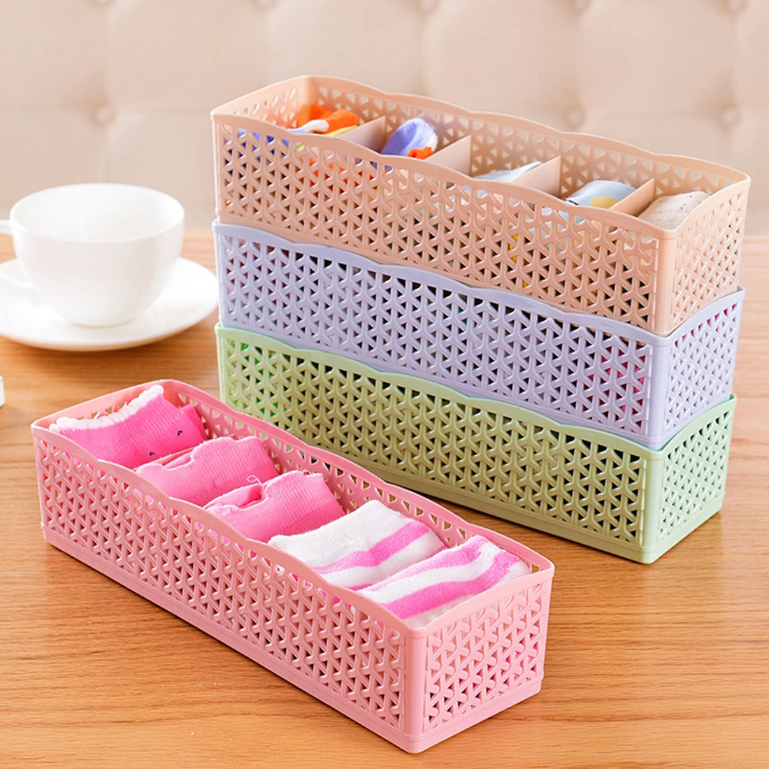 New 5 Grids Organizer Storage Box Tie Bra Socks Drawer Cosmetic Divider Housekeeping Container Organizers High Quality 2018
New 5 Grids Organizer Storage Box Tie Bra Socks Drawer Cosmetic Divider Housekeeping Container Organizers High Quality 2018