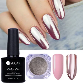UR SUGAR Silver Mirror Nail Powder Set Shimmer Chrome Pigment Glitter Dust with Black Color Gel Base Coat Deocorations
UR SUGAR Silver Mirror Nail Powder Set Shimmer Chrome Pigment Glitter Dust with Black Color Gel Base Coat Deocorations