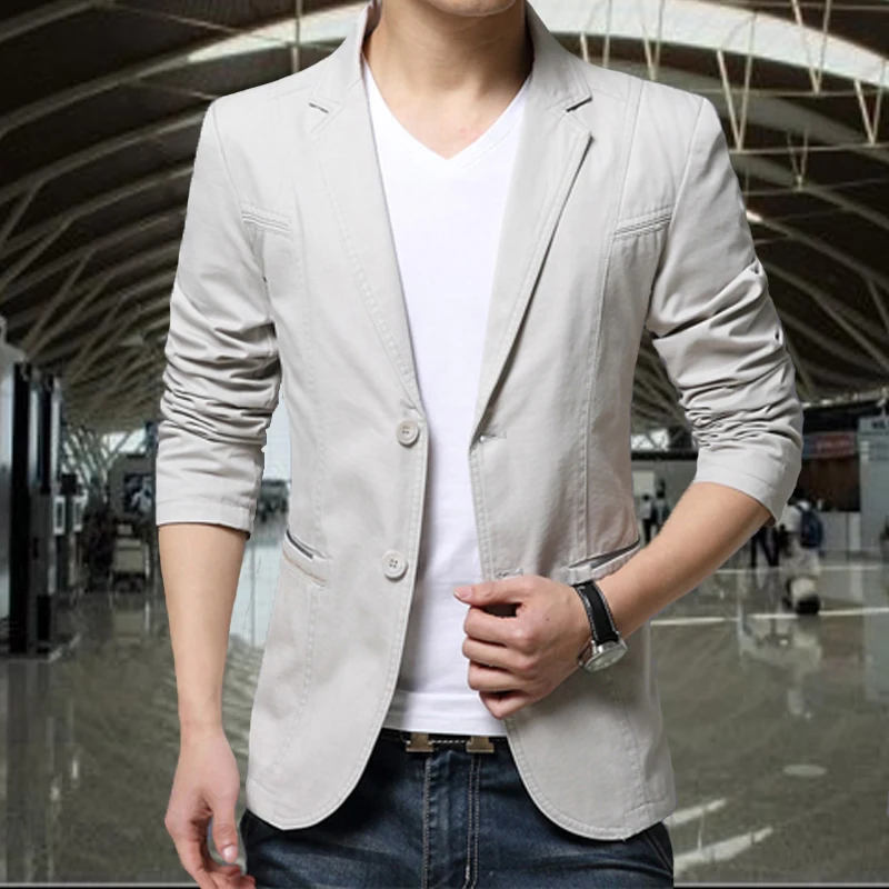 customSpring Wear Thin Men's Suit Top Pure Cotton Slim Suit Men's Youth Increase the Fashion of Men's
customSpring Wear Thin Men's Suit Top Pure Cotton Slim Suit Men's Youth Increase the Fashion of Men's