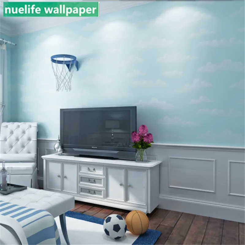 Cartoon blue sky white cloud pattern non-woven wallpaper boy girl living room study bedroom TV sofa background wall paper
Cartoon blue sky white cloud pattern non-woven wallpaper boy girl living room study bedroom TV sofa background wall paper