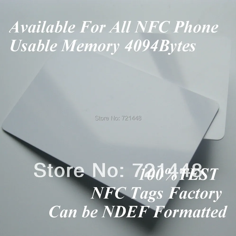 100pcs NFC Forum Type 4 tag NFC tag for All NFC Mobile phone Usable Memory 4094 Bytes NFC card
100pcs NFC Forum Type 4 tag NFC tag for All NFC Mobile phone Usable Memory 4094 Bytes NFC card