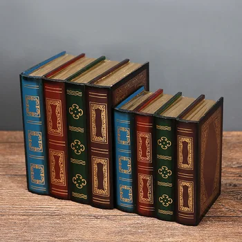 Set of 2(L+S) Retro storage box props wooden fake-books home office decoration model simulation book jewelry storage box
Set of 2(L+S) Retro storage box props wooden fake-books home office decoration model simulation book jewelry storage box