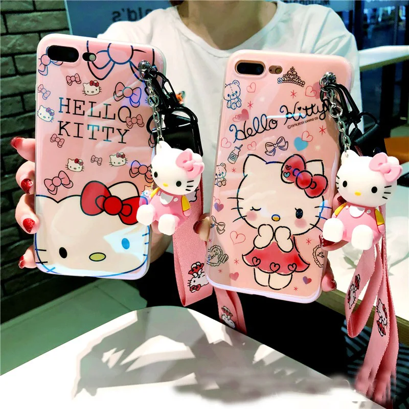 

For iPhone XR Daisy Donald Duck case, Cute Cartoon Soft case For iPhone XS Max X 7 7p 6 6S 6P 8 8P phone cover+toy stander+Strap
