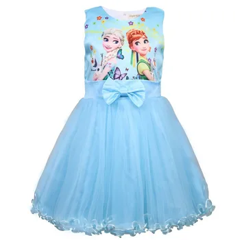 Girl's O-neck Sleeveless 3D Digital Print Cartoon Print Princess Big Bow A-line Dresses Little Girl's Performance Stage Dresses 
Girl's O-neck Sleeveless 3D Digital Print Cartoon Print Princess Big Bow A-line Dresses Little Girl's Performance Stage Dresses
