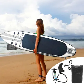 290x80x10cm Inflatable Stand Up Surfboard Surfing Board Water Sport Sup Board with Paddle Pump Foot Safety Rope Tool Kit
290x80x10cm Inflatable Stand Up Surfboard Surfing Board Water Sport Sup Board with Paddle Pump Foot Safety Rope Tool Kit