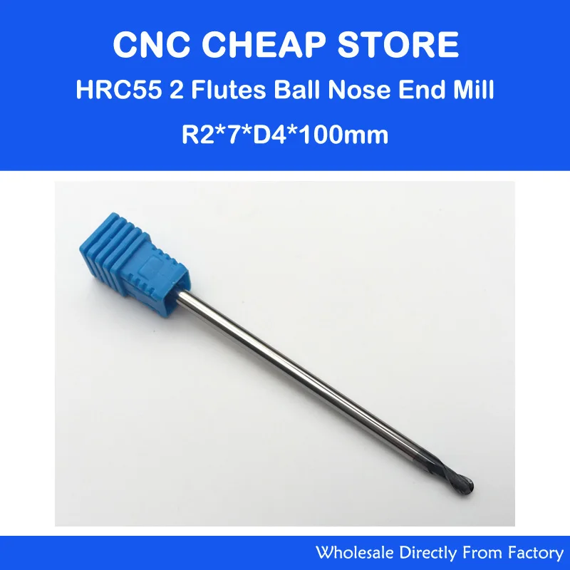 3PCS/LOT 2f R2.0mm Two flutes Ball Nose HRC55 long length tungsten carbide end mill bit CNC milling cutter 100mm Lengthen
3PCS/LOT 2f R2.0mm Two flutes Ball Nose HRC55 long length tungsten carbide end mill bit CNC milling cutter 100mm Lengthen
