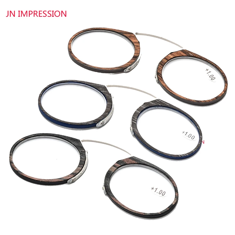 JN IMPRESSION Thin Stripe Frame SOS Pince Nez Style Nose Resting Pinching Reading Glasses for Old Men Women Wooden Glasses 1.-3
JN IMPRESSION Thin Stripe Frame SOS Pince Nez Style Nose Resting Pinching Reading Glasses for Old Men Women Wooden Glasses 1.-3