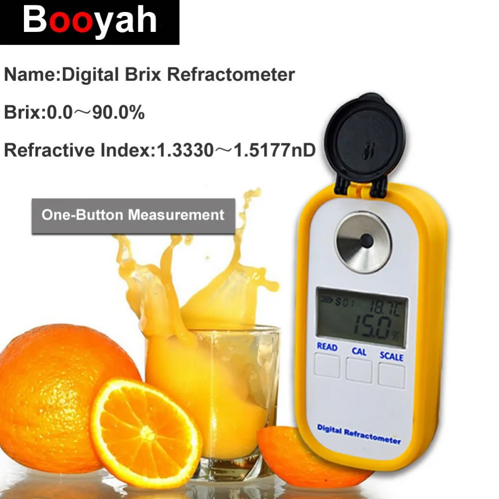 Original Booyah DR102 Digital Brix Refractometer Rubber Latex Release Agent Test Instrument 0-90% Food Beverage Sweetness Meter
Original Booyah DR102 Digital Brix Refractometer Rubber Latex Release Agent Test Instrument 0-90% Food Beverage Sweetness Meter