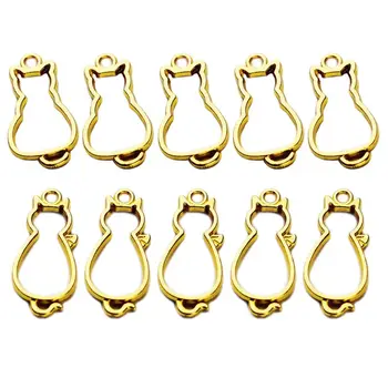 10 Pcs/set UV Crystal Epoxy Border Back Cat Hollow Metal Frame DIY Crafts Pendant Accessories Gold Color
10 Pcs/set UV Crystal Epoxy Border Back Cat Hollow Metal Frame DIY Crafts Pendant Accessories Gold Color