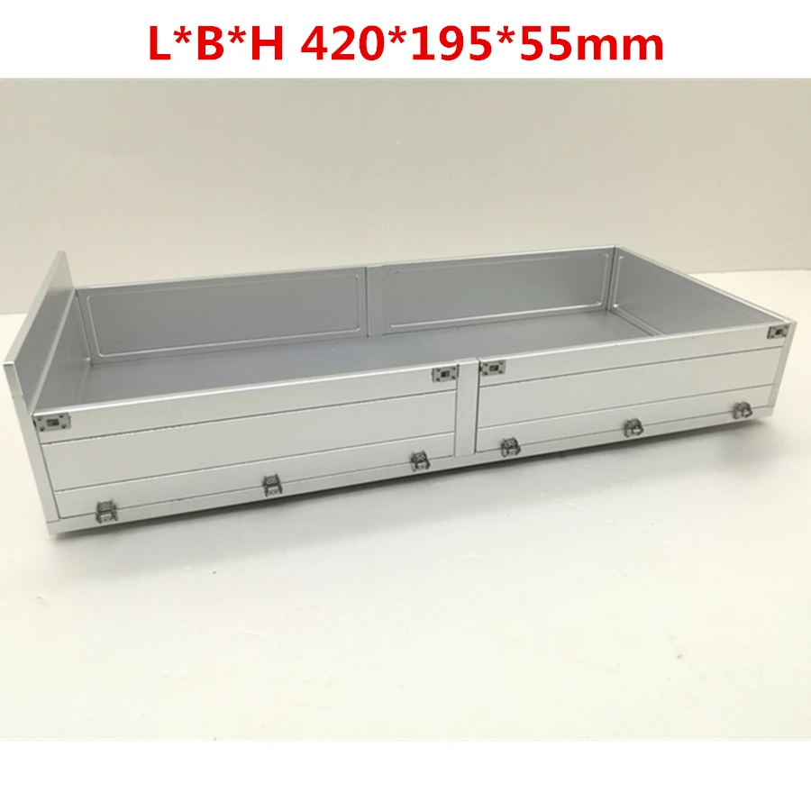 Aluminum Alloy Trailer Bucket (420*195*55mm)For 1/14 RC Tamiya Remote Control Toys Truck MAN BEENZ VOLVO 56360 Upgrade Parts
Aluminum Alloy Trailer Bucket (420*195*55mm)For 1/14 RC Tamiya Remote Control Toys Truck MAN BEENZ VOLVO 56360 Upgrade Parts