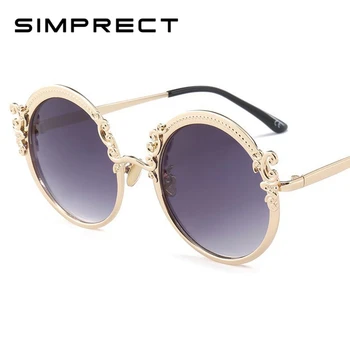 SIMPRECT Sunglasses Women 2020 Retro Round Gradient Metal Sun Glasses Luxury Vintage Brand Designer Lunette De Soleil Femme
SIMPRECT Sunglasses Women 2020 Retro Round Gradient Metal Sun Glasses Luxury Vintage Brand Designer Lunette De Soleil Femme