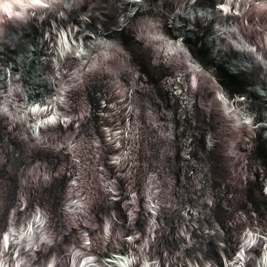 female fashion real sheep leather jacket with fur (11)