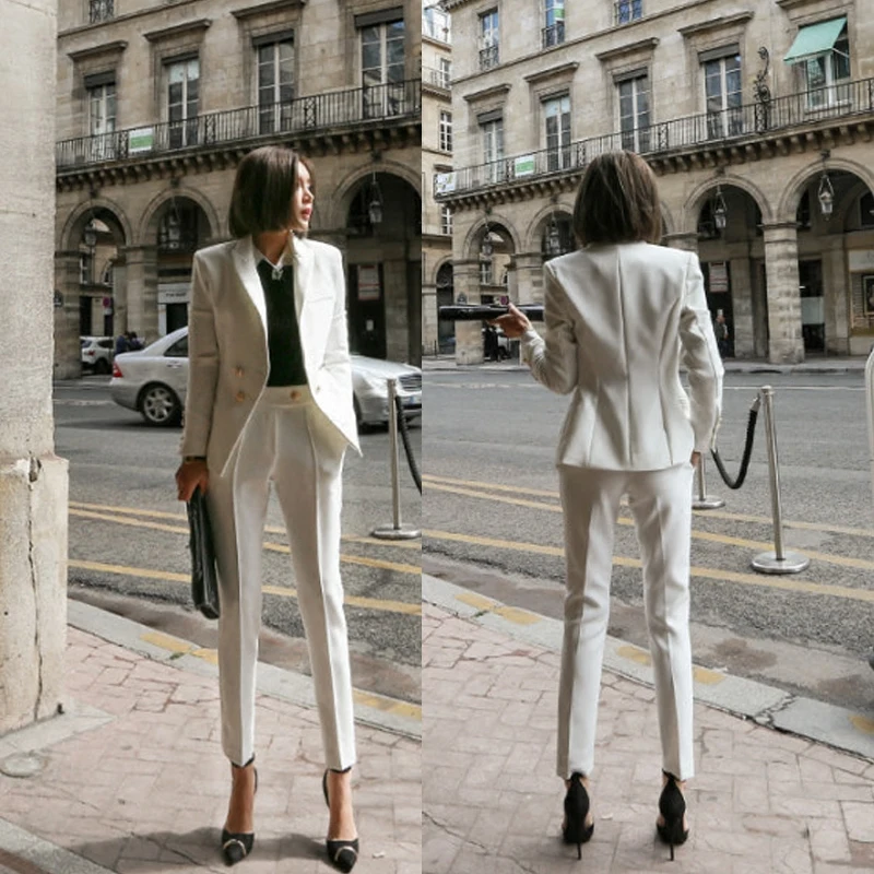 New Year Fashion Casual Slim Suit Female Korean Temperament Waist Small Suit Jacket Nine Pants Two Sets Women Two Piece Outfits
New Year Fashion Casual Slim Suit Female Korean Temperament Waist Small Suit Jacket Nine Pants Two Sets Women Two Piece Outfits