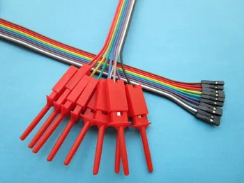 10 sets Pitch 2.54mm Jumper Wire 1x10 pin Female to Flat Test Clip Ribbon Cable 24cm(9.5")
10 sets Pitch 2.54mm Jumper Wire 1x10 pin Female to Flat Test Clip Ribbon Cable 24cm(9.5")
