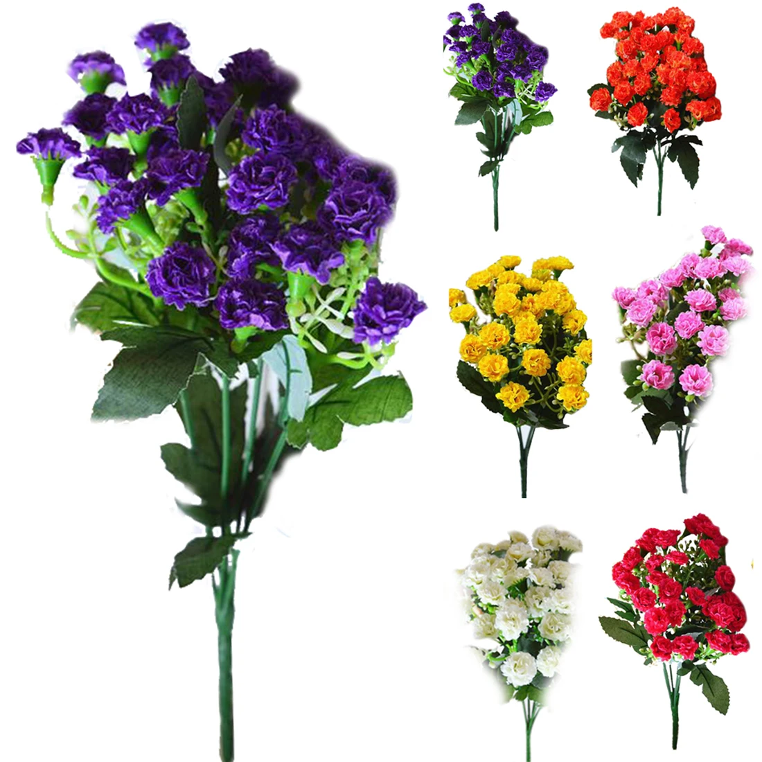 1PC Artificial Silk Flowers Carnation 1 Bouquet Mother Lilac Flower Craft For Wedding Home Party Fake Flowers Wedding-Decoration
1PC Artificial Silk Flowers Carnation 1 Bouquet Mother Lilac Flower Craft For Wedding Home Party Fake Flowers Wedding-Decoration
