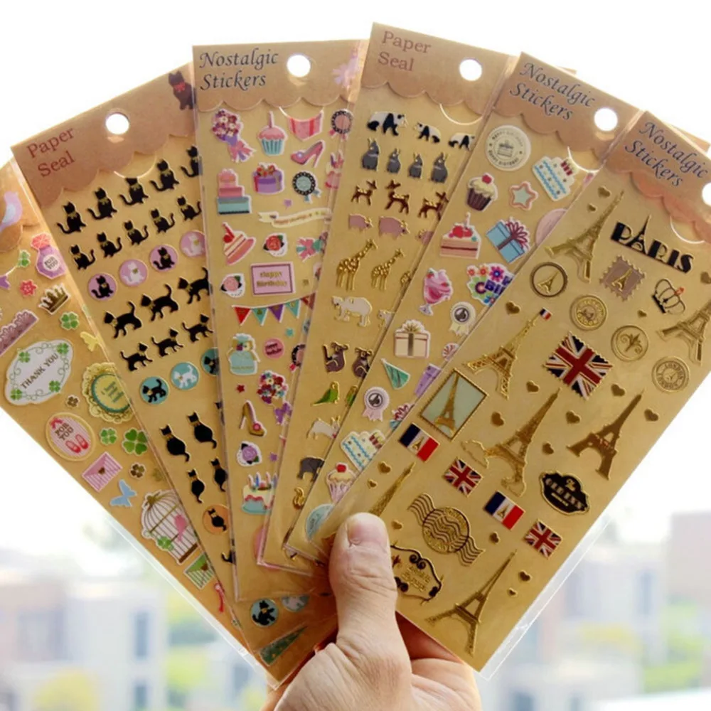 Cute Diary Sticker Scrapbook Decoration Baby Classic Toy Stickers Gilding+PVC Iron tower Planner Calendar Book
Cute Diary Sticker Scrapbook Decoration Baby Classic Toy Stickers Gilding+PVC Iron tower Planner Calendar Book