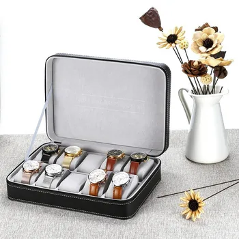 2019 Hot Special For Travel Sport Protect 10 Grids PU Leather Wristwatch Box CaseZipper Travel Watch Jewelry Storage Bag Box
2019 Hot Special For Travel Sport Protect 10 Grids PU Leather Wristwatch Box CaseZipper Travel Watch Jewelry Storage Bag Box