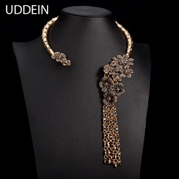 UDDEIN New jewelry T stage catwalk statement necklace Torques Multi layer crystal flower gem alloy tassel necklace & pendant 
UDDEIN New jewelry T stage catwalk statement necklace Torques Multi layer crystal flower gem alloy tassel necklace & pendant