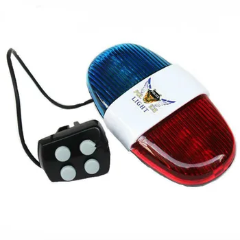 Bicycle Accessories 6 LEDs 4 Tone Sounds Bicycles Bell Police Light Electronic Horn Siren for Kid's Bike Scooter
Bicycle Accessories 6 LEDs 4 Tone Sounds Bicycles Bell Police Light Electronic Horn Siren for Kid's Bike Scooter
