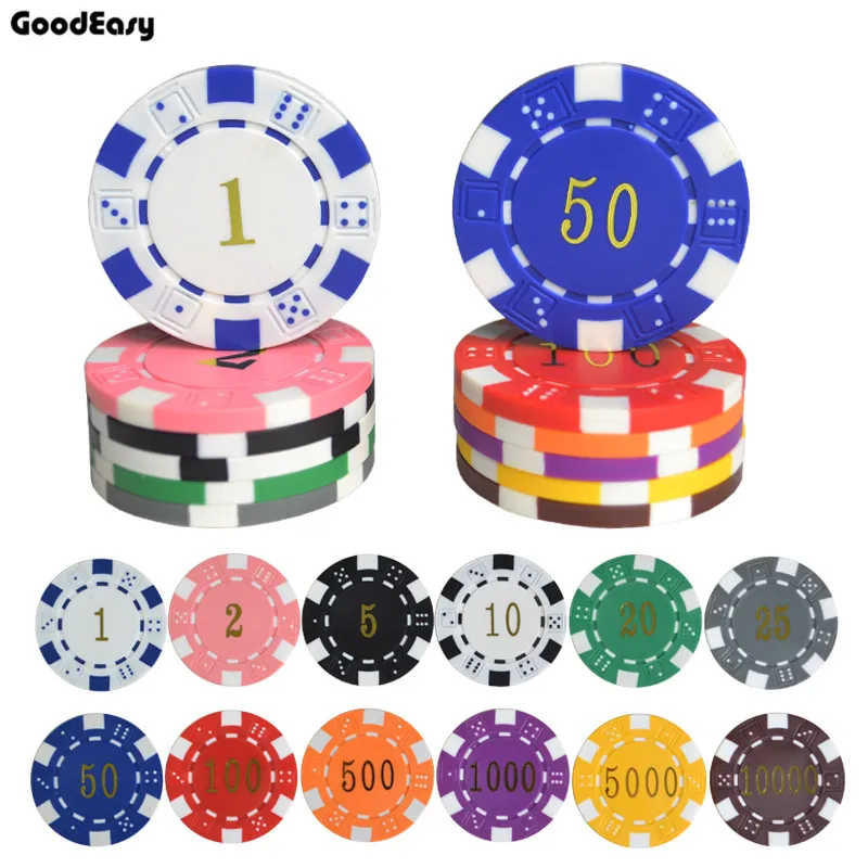25PCS/LOT 11.5g/pc ABS Gilding Dice Poker Chips Coins Texas Poker Jeton Games Fichas Casino Black Jack Pokersatr Metal Coins
25PCS/LOT 11.5g/pc ABS Gilding Dice Poker Chips Coins Texas Poker Jeton Games Fichas Casino Black Jack Pokersatr Metal Coins