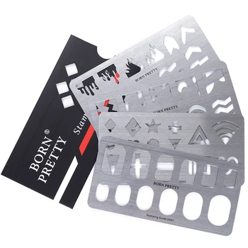 BORN PRETTY 1Pc Full French Nail Tips Star Heart Cross Stamping Guide Templates Stainless Steel Stamping Template Stencil Tools
BORN PRETTY 1Pc Full French Nail Tips Star Heart Cross Stamping Guide Templates Stainless Steel Stamping Template Stencil Tools
