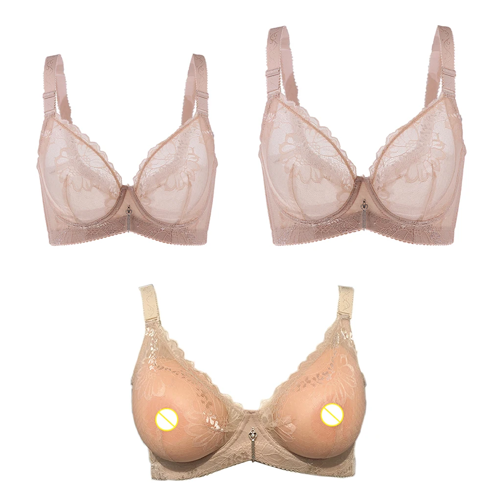 Insert Pocket Bra for Silicone Breast Form Fake Breasts Crossdresser Mastectomy Insert Pocket Bra for Silicone Breast Form Fake Breasts Crossdresser Mastectomy