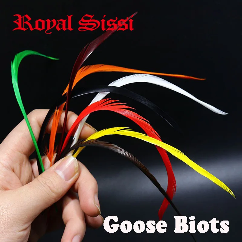 Hot 80pcs/lot 8Colors mixed fly tying Goose Biot 5''-8'' Feathers Fly Tying Materials for stonefly nymph split tails& down wings
Hot 80pcs/lot 8Colors mixed fly tying Goose Biot 5''-8'' Feathers Fly Tying Materials for stonefly nymph split tails& down wings