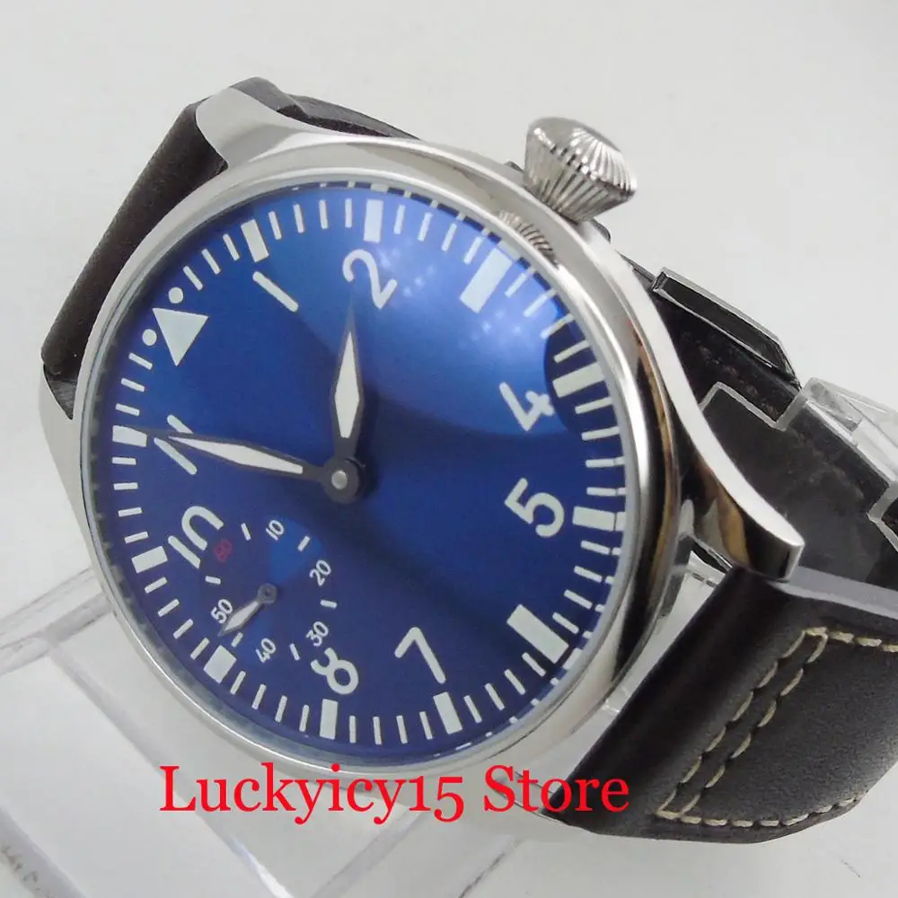 PARNIS 44mm Sterile Men's Watch Blue Dial With Leather Strap Hand Winding Movement
PARNIS 44mm Sterile Men's Watch Blue Dial With Leather Strap Hand Winding Movement